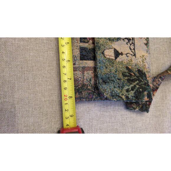 VTG Gypsy Wings Embroidered Small Purse, European Streetscape Snap & Zip Closure - Picture 8 of 9